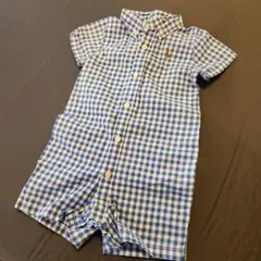 専用　ラルフローレン【美品】【6M】ギンガムチェックロンパース