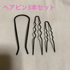 み*よ様 ブラックヘアピン3本セット ブラック