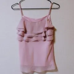 MISCH MASCH ミッシュマッシュ 3段フリル シフォンキャミソールのサムネイル