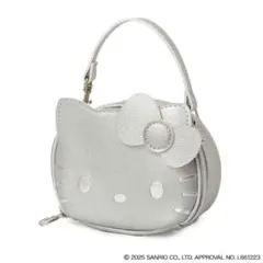 HELLO KITTY × BRILMY ミニコスメポーチ　シルバー　中古