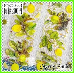 【NO.802】海外マステ PET レモン　フルーツコラージュ　おすそ分け