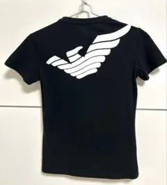 エンポリオアルマーニ　バックプリントVネックTシャツ M ストレッチ
