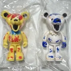 グレイトフル・デッド ダンシングベア マイクロフィギュア ベアブリック 2体
