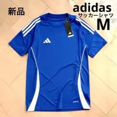adidas　アディダス　半袖サッカーシャツ　青　メンズ　M　新品　ブルー