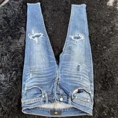 AZUL BY MOUSSY ダメージデニムパンツ Sサイズのサムネイル