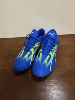 Puma サッカーシューズ トレーニングシューズブルー/イエロー