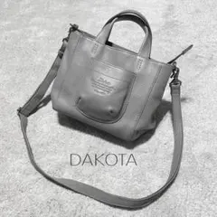 DAKOTA ミニトートバッグ ショルダーバッグ グレー ダコタ レアモデルのサムネイル