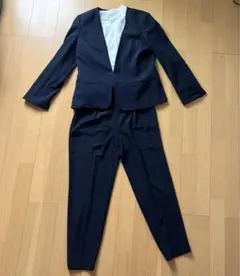 セレモニー用セットアップ➕ブラウス 入学式　フォーマル　ネイビー
