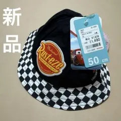 新品　未使用　タグ付き　帽子　ハット　ディズニー　カーズ　黒　赤　マックイーンのサムネイル