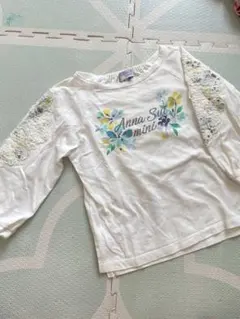 お値下げ　アナスイミニ花柄刺繍 長袖カットソー 100cm