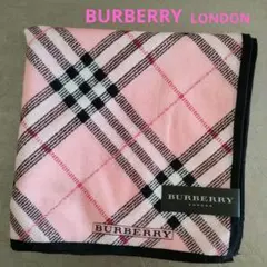 バーバリー　大判ハンカチ　ピンク
