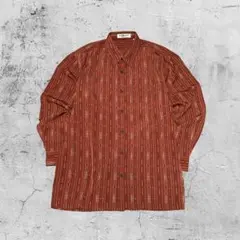 00s vintage 総柄 長袖シャツ レトロ 古着
