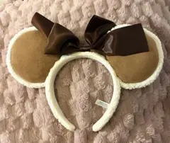 ミッキー耳デザイン カチューシャ ブラウン