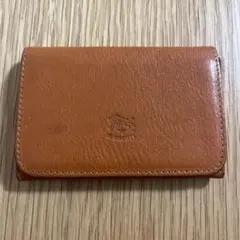 イルビゾンテ カードケース 名刺入れ　レザー　キャラメルのサムネイル