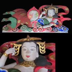 彫刻 木彫り 手彫り 飛天 天女 - メルカリ
