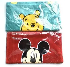 ミッキーマウス プーさん フェイスタオル2枚セット