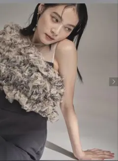 ラグナムーンLADYチュールオフショルパンツドレス