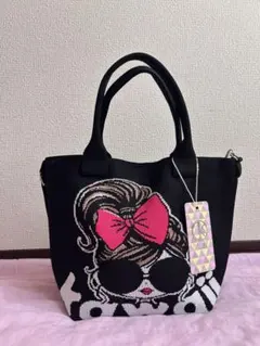 D.KELLY トートバッグ 2way ブラックのサムネイル