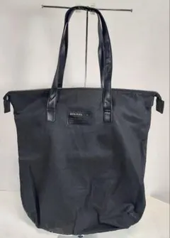 DIESEL レザー トートバッグ ブラック ポーチ付き スウェード 大容量 