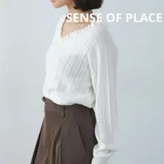 【 SENSE OF PLACE 】 レース サマーニット