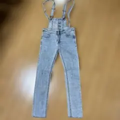 ライトブルー デニム サロペット