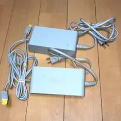 【動作OK 難あり】 WiiU 本体電源ケーブル2個セット