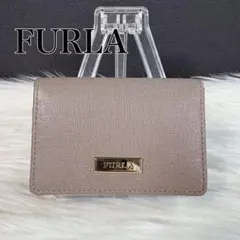 美品　FURLA フルラ　名刺入れ カードケース グレージュのサムネイル