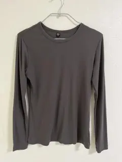 UNIQLO シアージャージークルーネックT　グレー 長袖 M