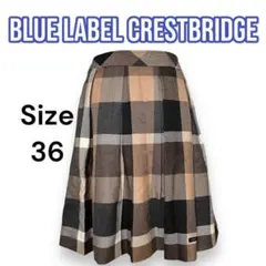 BLUE LABEL CRESTBRIDGE　チェックボックスプリーツスカート