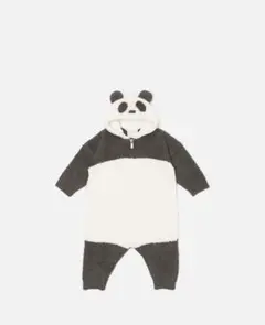 ジェラートピケ　パンダモコモコ カバーオール