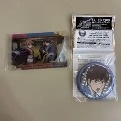 銀魂 ウエハース 志村新八 神楽 吉原大炎上 カード＆缶バッチセット