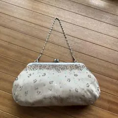 婦人用パーティーバッグ　ベージュ