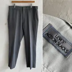 90S USA Levi's ACTION SLACKS グレー 35 アクスラのサムネイル
