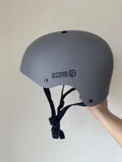 OUTDOOR MASTER 子ども用ヘルメット グレー Lサイズ