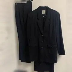 DXL ブラックストライプ ビジネススーツ 上下セット