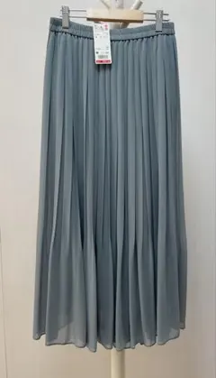 新品　未使用　UNIQLO ハイウエスト　シフォンプリーツスカート M