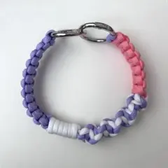 パラコード　スマホストラップ　キーホルダー　ハンドメイド　パステル　差し色