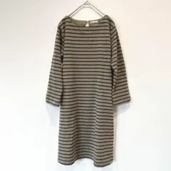 ボーダーワンピース ロングワンピース