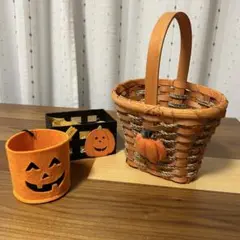 ハロウィン バスケット籠 入れ物 飾り