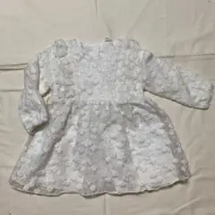 ホワイトレースベビードレス