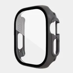 Apple Watch Ultra ケースカバー HD 強化ガラス グレー