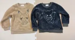 もこもこトレーナー　モンポケ　100　2点セット