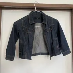 美品！コムサイズムダークデニムジャケット　120