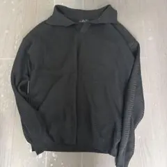 CHRONICL ニット ポロシャツ ブラックのサムネイル