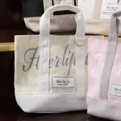 Herlipto HLT ハーリップトゥ Mini Tote ルミネ新宿 白 - メルカリ
