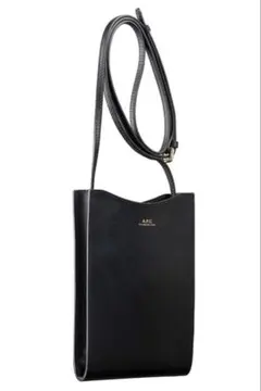 A.P.C. ブラックレザーショルダーバッグ 新品未使用