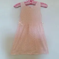 H&M レース ノースリーブワンピース ピンク 110cm