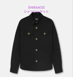【美品】VERSACE ヒョンジン ブラック長袖シャツ　メデューサ　金ボタンのサムネイル
