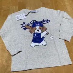 【新品120cm】バッターデコピン 長袖カットソー