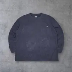 ロ*ド様 00s Dickies 雰囲気古着 ロンT 長袖 フェードブラックXLのサムネイル